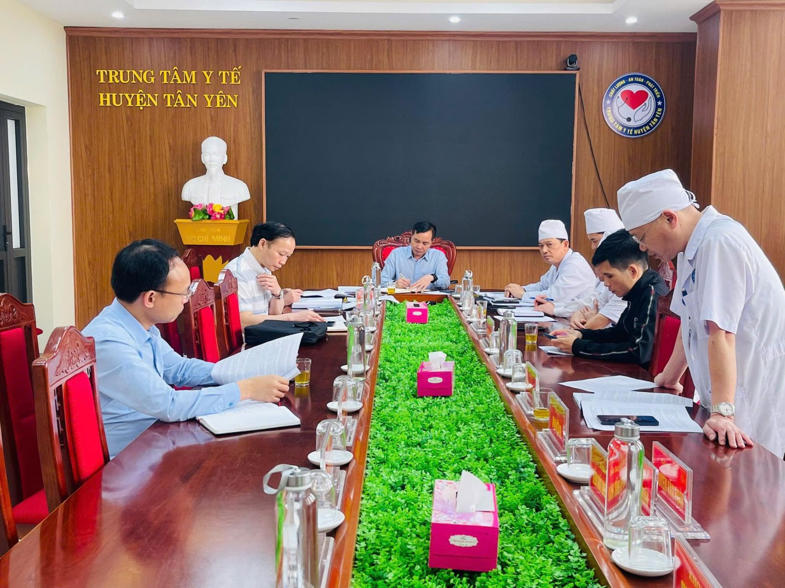 SỞ Y TẾ BẮC GIANG KIỂM TRA TIẾN ĐỘ TRIỂN KHAI BỆNH ÁN ĐIỆN TỬ TẠI TTYT HUYỆN TÂN YÊN