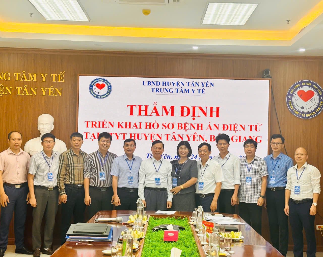 TRUNG TÂM Y TẾ TÂN YÊN THẨM ĐỊNH TRIỂN KHAI BỆNH ÁN ĐIỆN TỬ